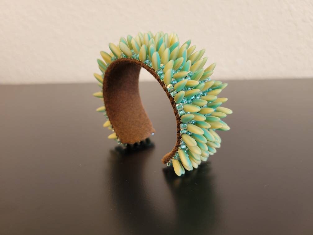 Sea Anemone Beaded Cuff
