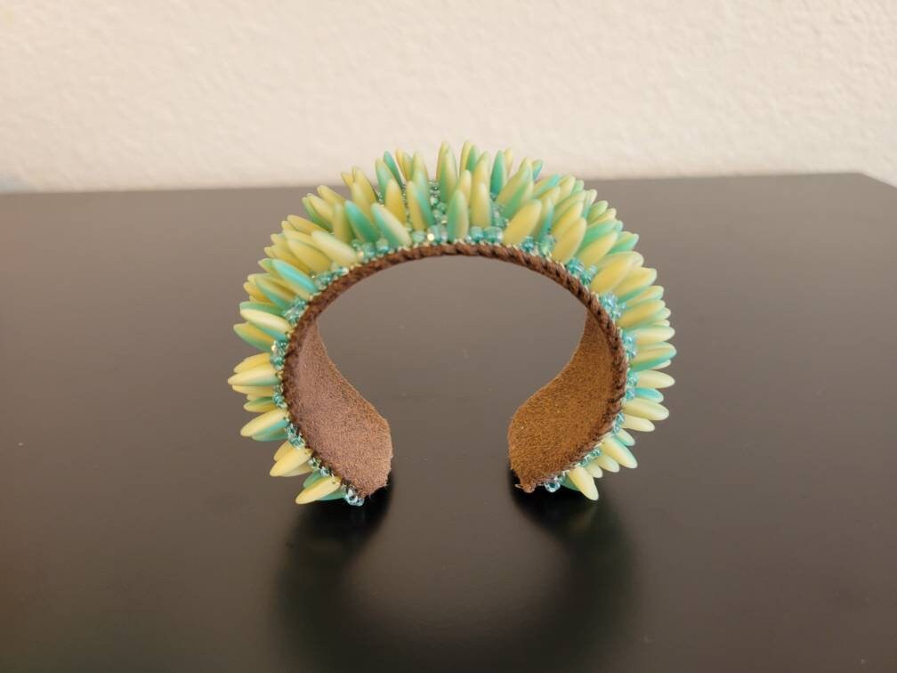 Sea Anemone Beaded Cuff