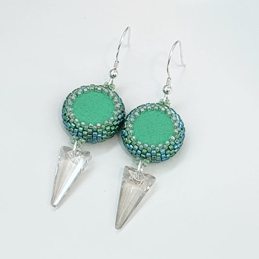 Turtle Bay Crystal Spike Dangle Earrings